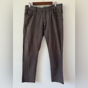 Linksoul Make‎ Par Not War Men's 34 Dark Grey 5-Pocket Boardwalker Golf Pant